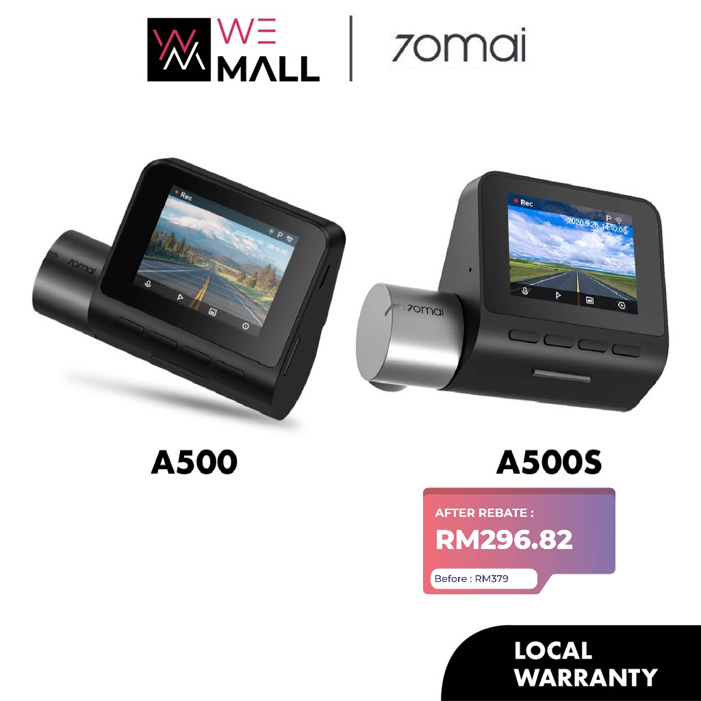 70mai Dash Cam Pro Plus+ A500S WIth Rear Camera Built-in GPS ADAS 1944 –  BangGear Shop