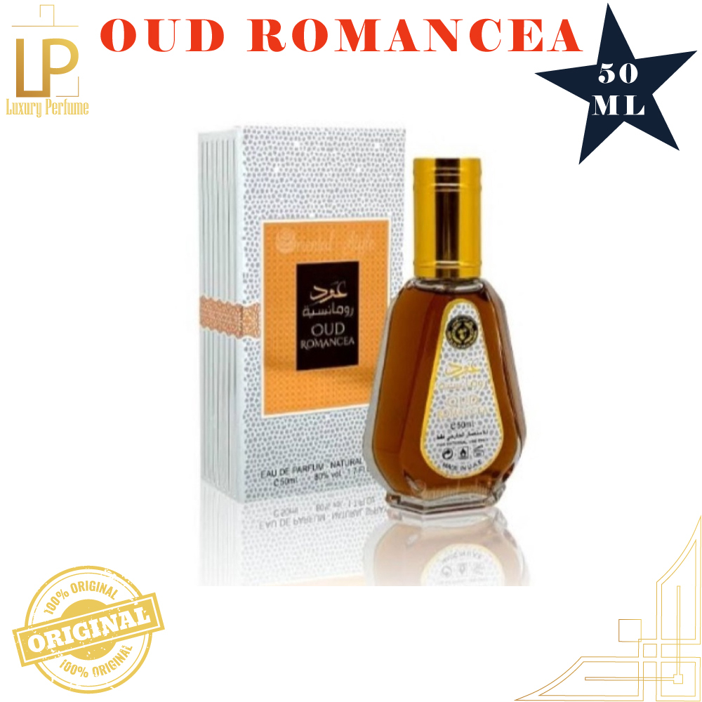 OUD ROMANCEA 50ML 100 AUTENTIC EAU DE PERFUME SPRAY BY LATTAFA ARD AL