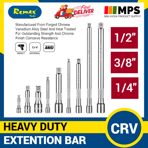 Remax Extension Bar Wrench Extensions, Chrome Vanadium Cr-V Steel Heavy ...