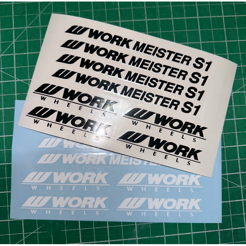 Sticker rim Work Meister S1 & S1R Automotive Car Accessories Sticker ...