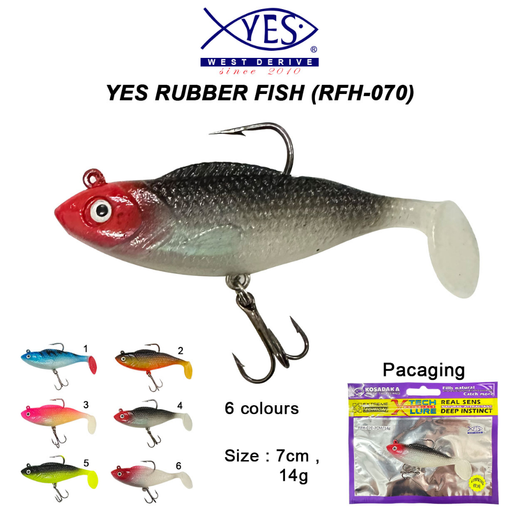 Yes Rubber Fish (7cm , 14g) | Shopee Malaysia