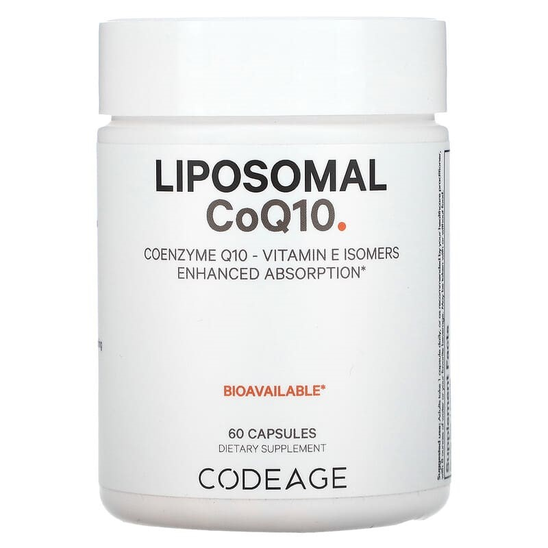 Codeage, Liposomal CoQ10, Coenzyme Q10, Vitamin E Isomers, Enhanced