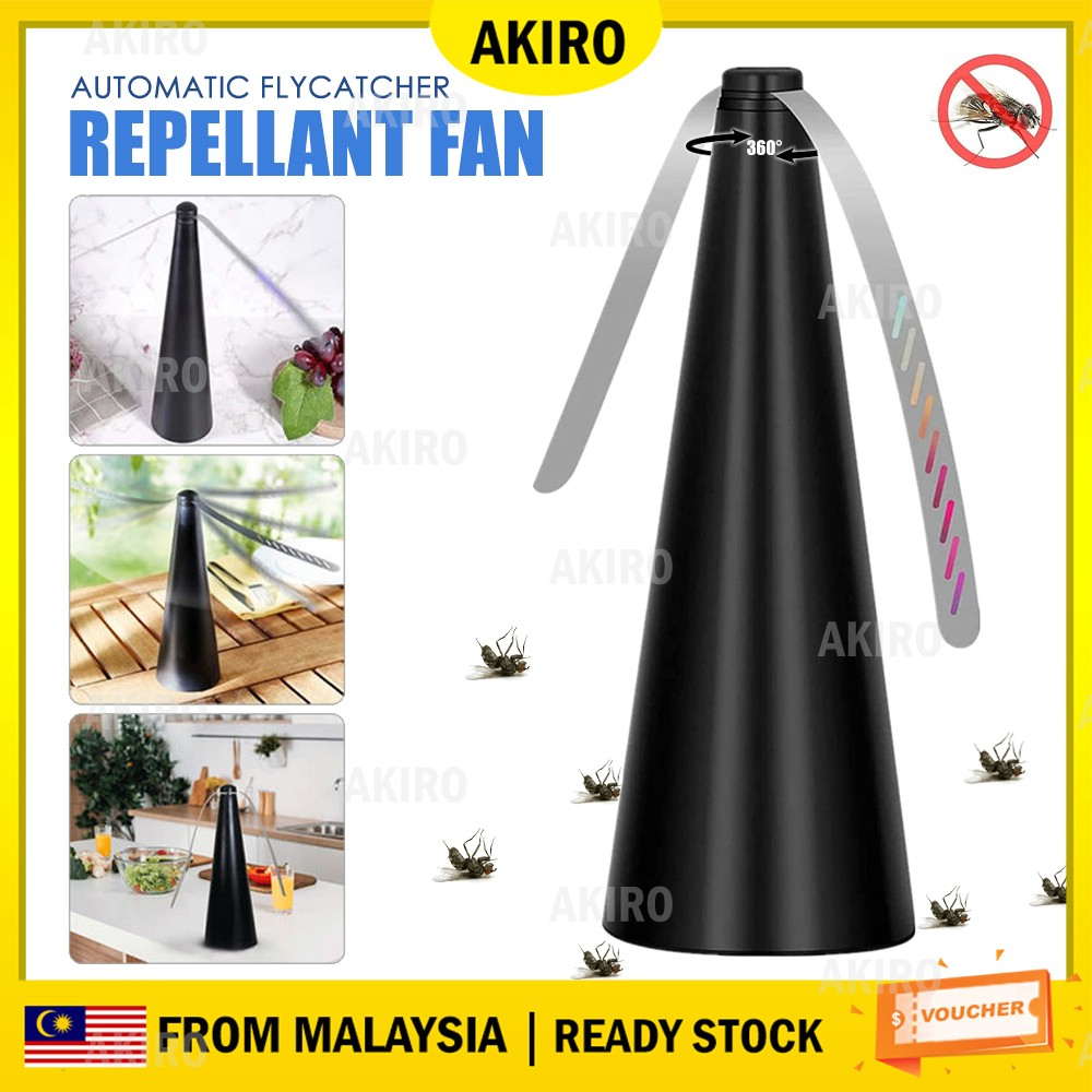 AKIRO 360° Rotation Multifunction Repellant Fan Food Protector Desktop ...