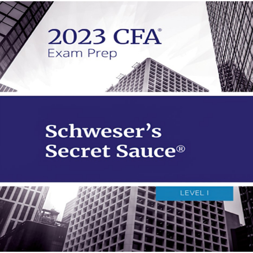 Schweser Secret Sauce CFA Level 1 2023 Shopee Malaysia