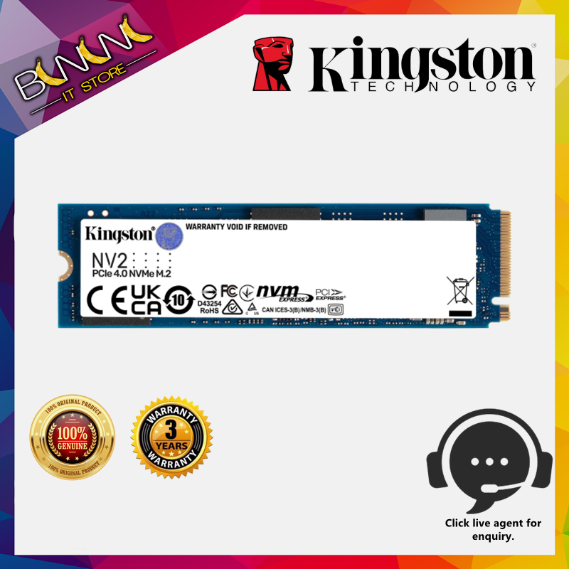 Kingston SSD NVME M2 1TB 2TB 4TB Internal Solid State Drive NV2 500GB 250GB  Hard Disk Original SSD Kingston For Notebook Desktop