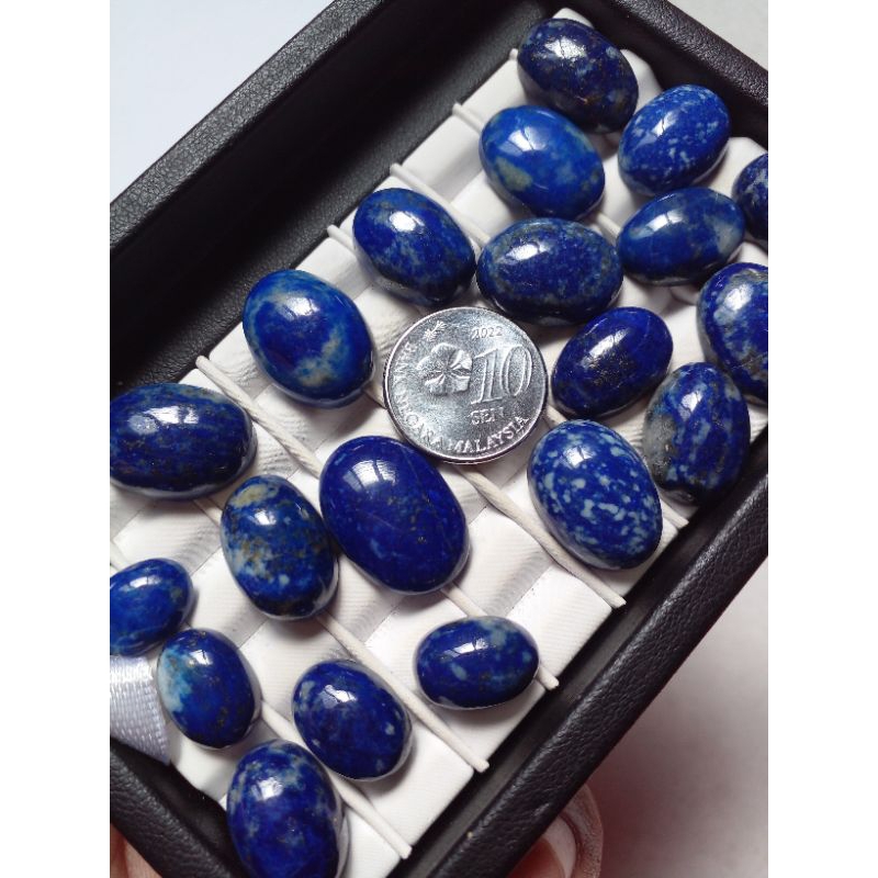 NATURAL BLUE LAPIZ LAZULI CAB NICE COLOUR CINCIN BATU Shopee Malaysia