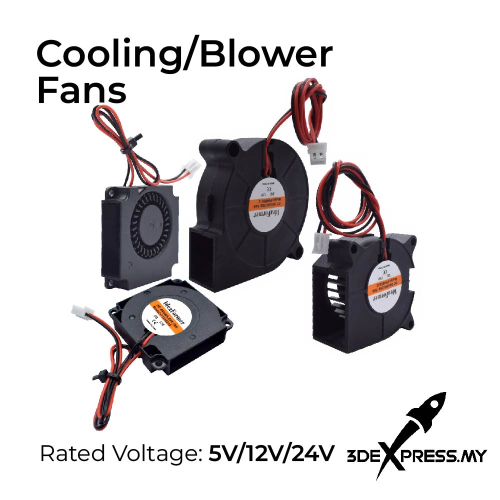 1 PCS - Cooling fan 2510 3010 4010 5010 6015 mm/4020/5015 Blower fan & Ball Bearing or Oil bearing 4010