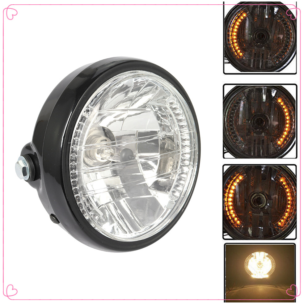H4 Motorcycle Headlights Halogen Lights Turn Signal Flasher For Harley ...