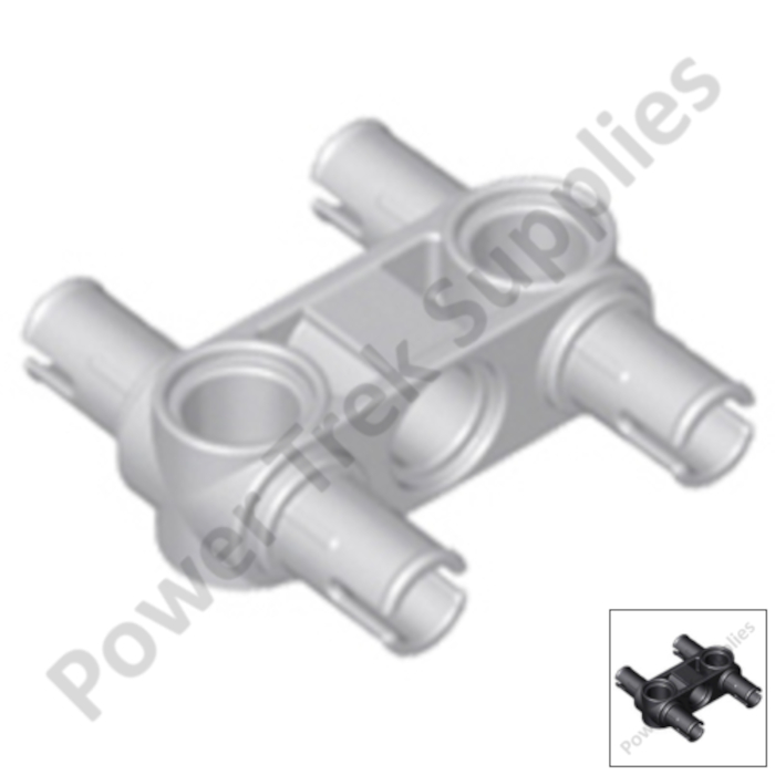 Lego Technic Compatible - Pin Connector Perpendicular 3L w/ 4 Pins ...