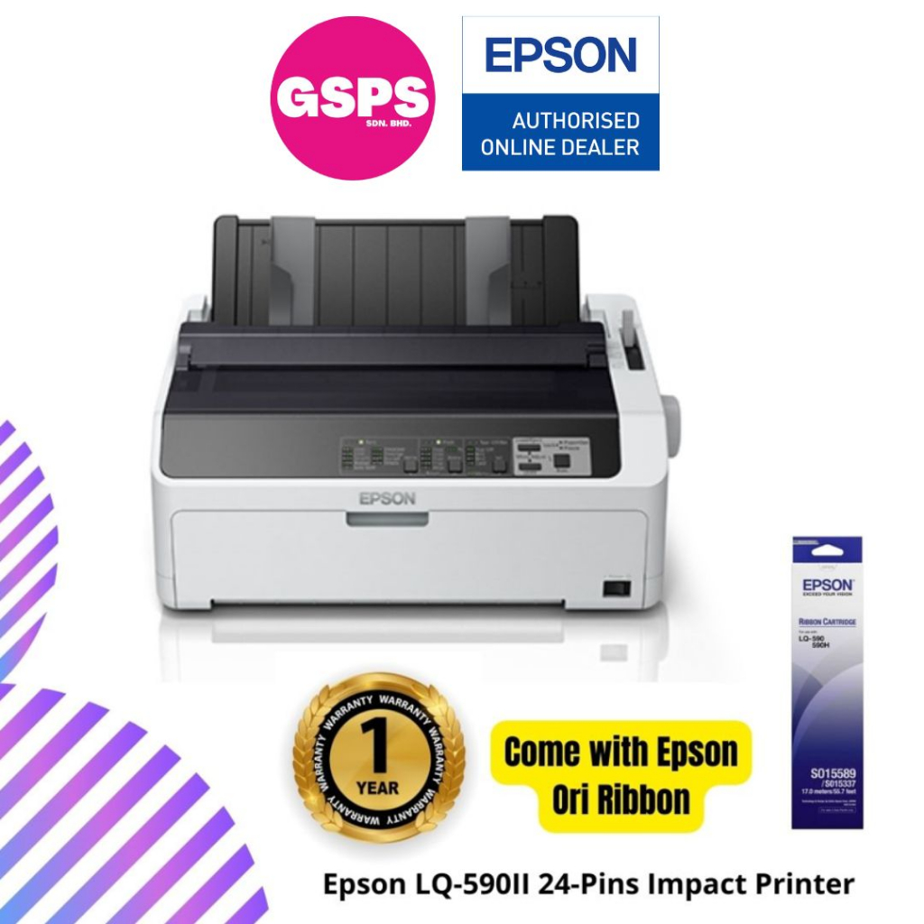 Epson Lq 590ii 24 Pins Impact Printer Shopee Malaysia 0761