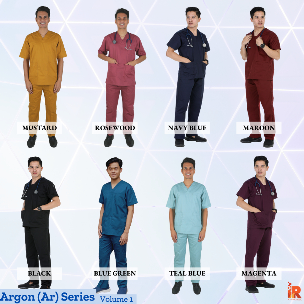 [ UNISEX ] ARGON (Ar) SERIES SERIES SCRUB SUIT (TOP+PANT) IR APPAREL