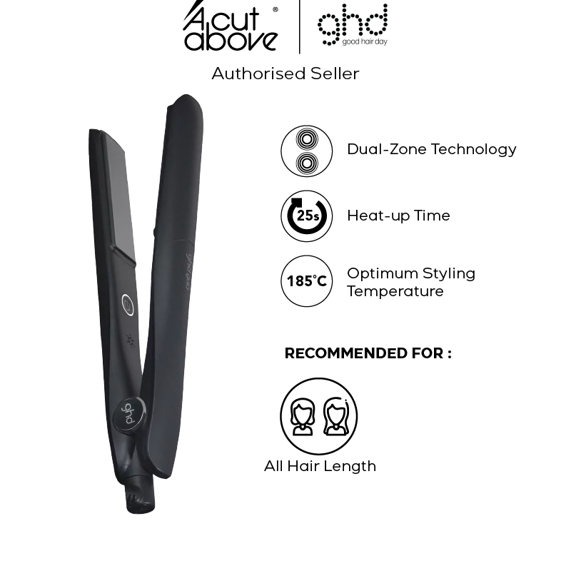 ghd Gold Styler ― 1 Flat Iron Hair Straightener, Black 