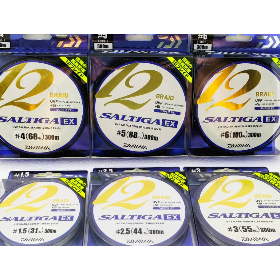 Daiwa Saltiga Ex 12 Ply Free Daiwa Snap Ori Uvf Sensor Made In Japan