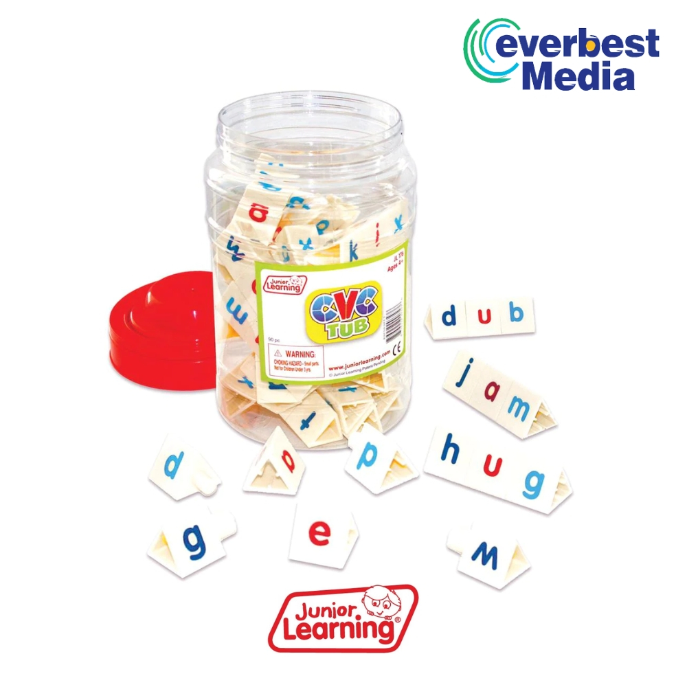 Junior Learning - CVC Tri-Blocks Tub | Shopee Malaysia