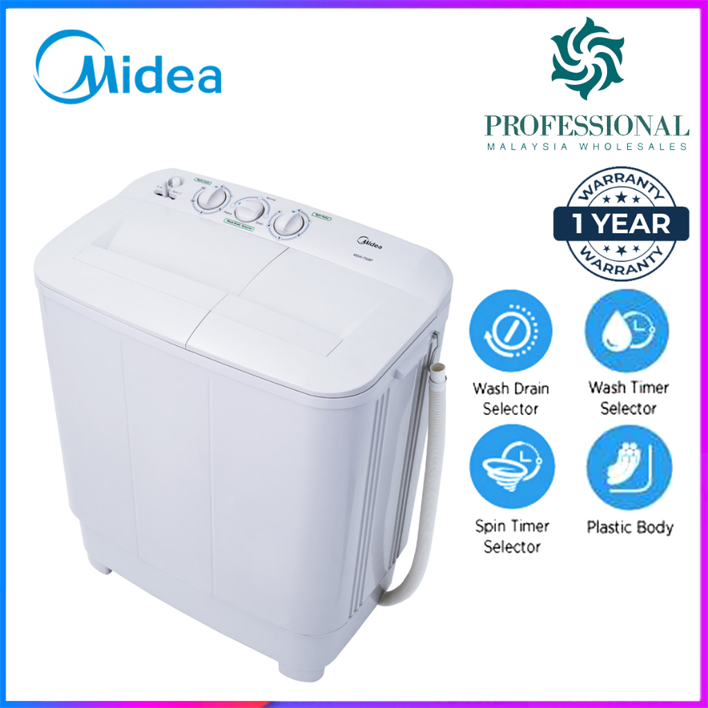 Midea 6kg / 7kg Semi Auto Washer Washing Machine SEMI AUTO WASHING ...