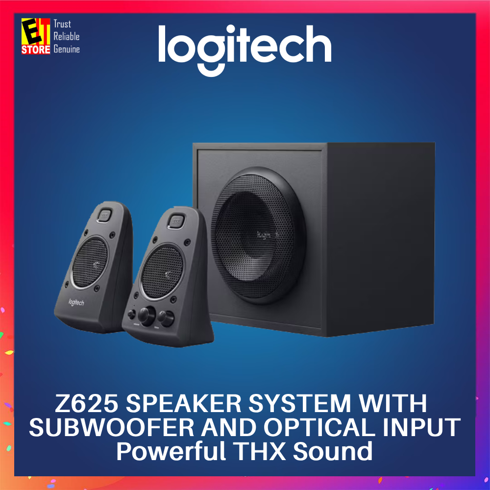 Logitech Z Speaker System With Subwoofer And Optical Input Powerful Thx Sound Shopee Malaysia