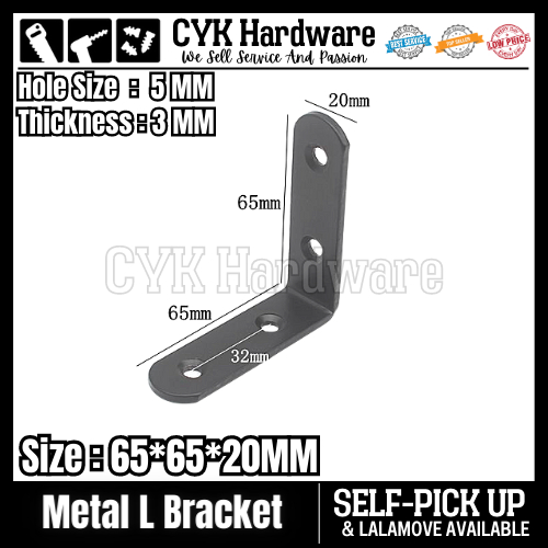 Heavy Duty L Bracket 3MM Angle Bracket Sesiku L Rak Rack L Angle ...