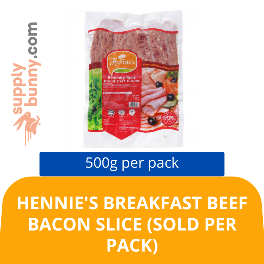 Hennis's Streaky Beef Breakfast Sliced 500g/pack (sold per pack ...