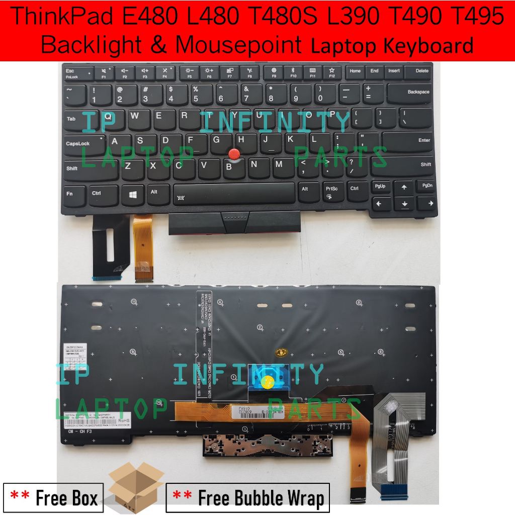 LENOVO THINKPAD E480 L480 R480 L380 T480S L390 E490 T490 T495 E495 T14 ...