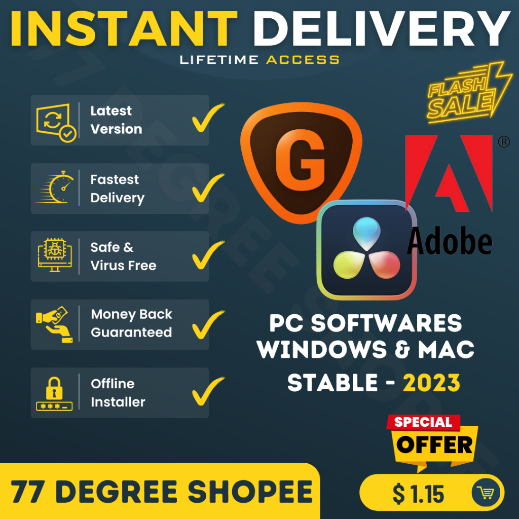PC Softwares For Windows 11 & Mac OS Shopee Malaysia