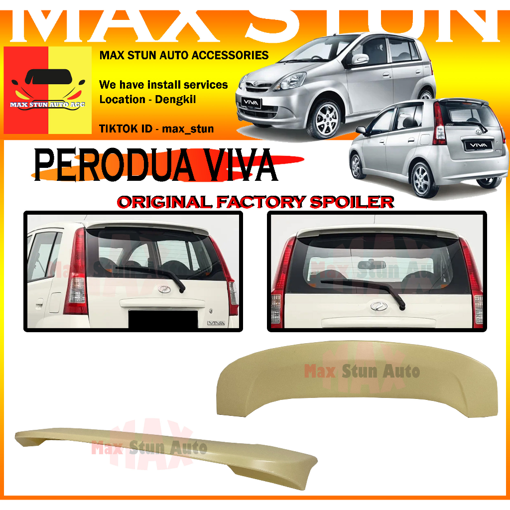 PERODUA VIVA OE LOOK REAR TRUNK SPOILER VIVA 850 OE SPOILER GLASS ...