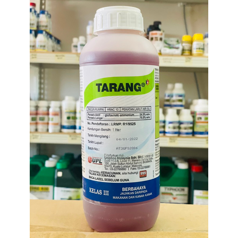 RACUN RUMPAI TARANG 1L (Glufusinate-ammonium24.5%)Racun Tambak/Racun ...