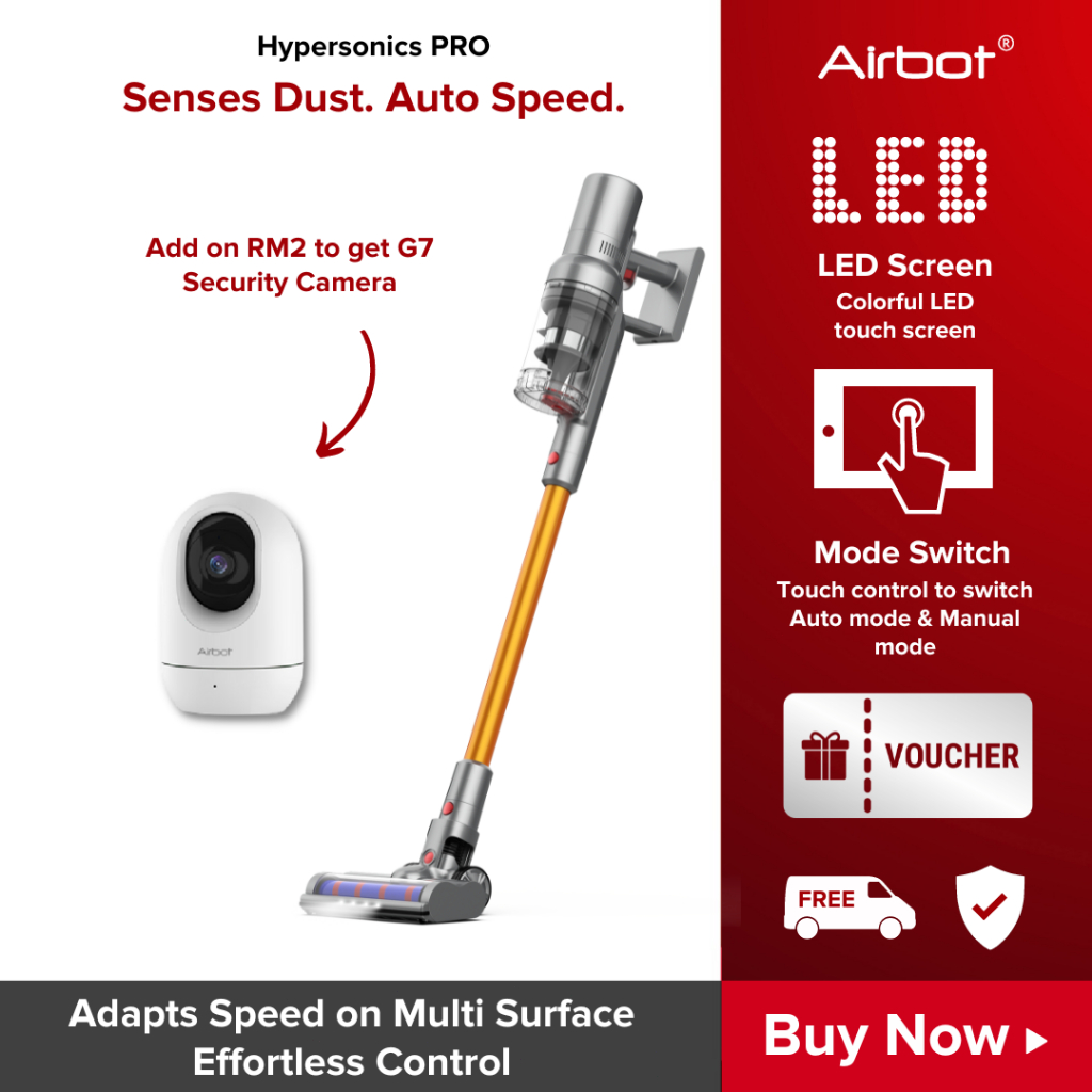 Airbot Hypersonics Pro Smart Cordless Vacuum Cleaner Handheld Vacuum