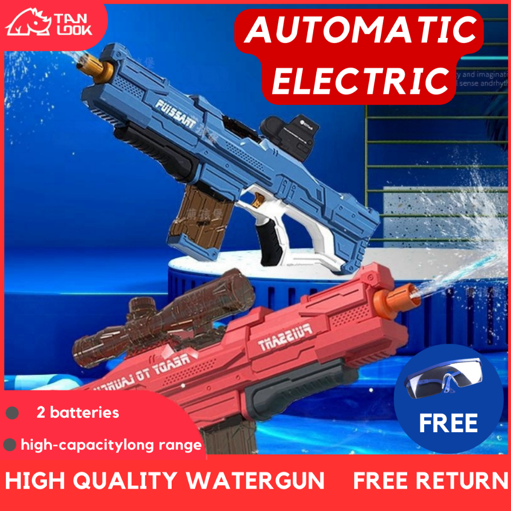 Electric water gun 2 Batterys driven electric continuous firing USB ...