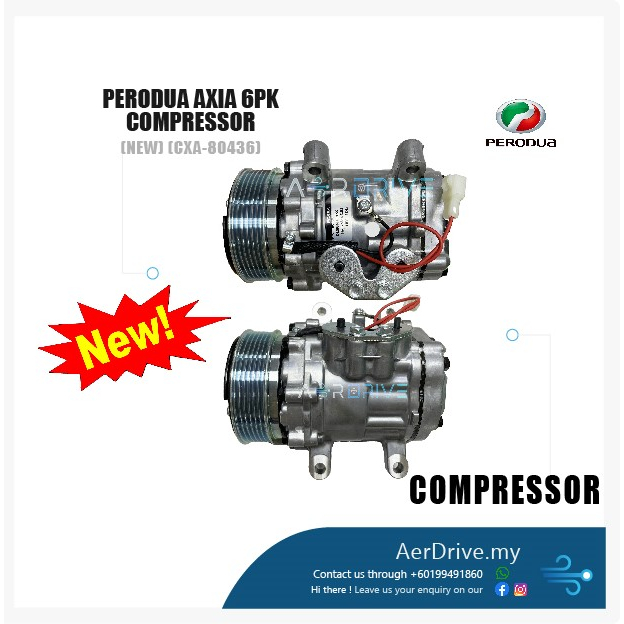 CHINA NEW POKKA PERODUA AXIA 6PK 12V Compressor CXA-80436 | Shopee Malaysia
