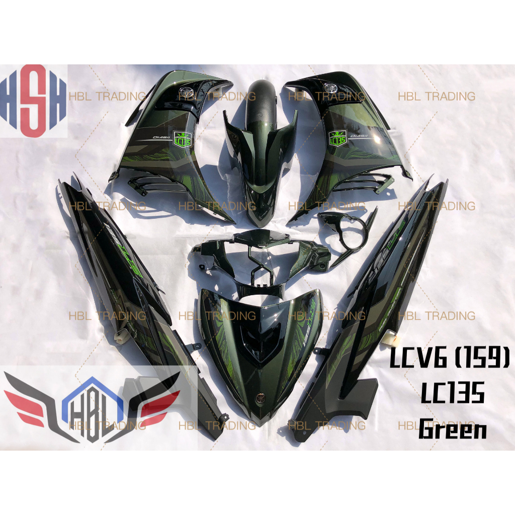 (CLEAR STOCK)Cover Set Yamaha LC Lc135 V2 Original Style Exciter RC MX ...