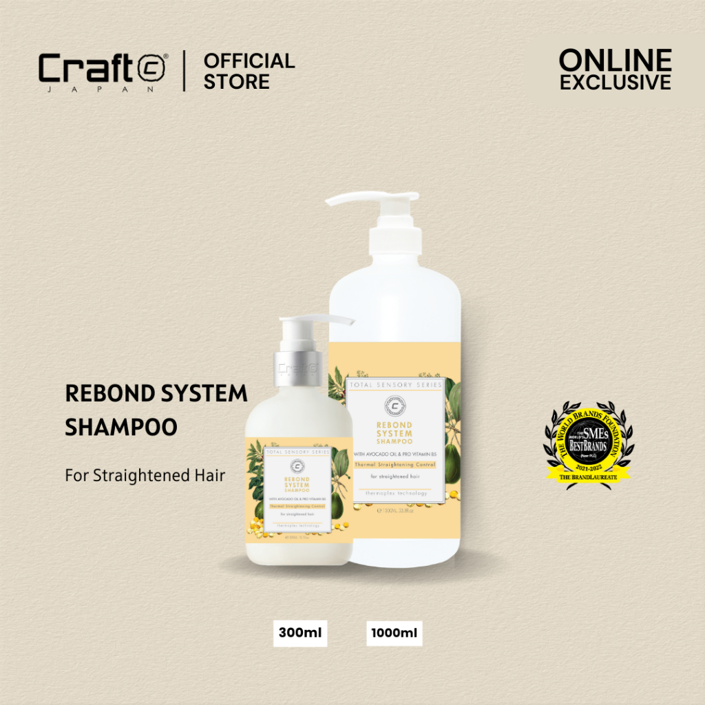 CRAFT TOTAL SENSORY REBOND SYSTEM SHAMPOO 300ML (Thermal Straightening ...
