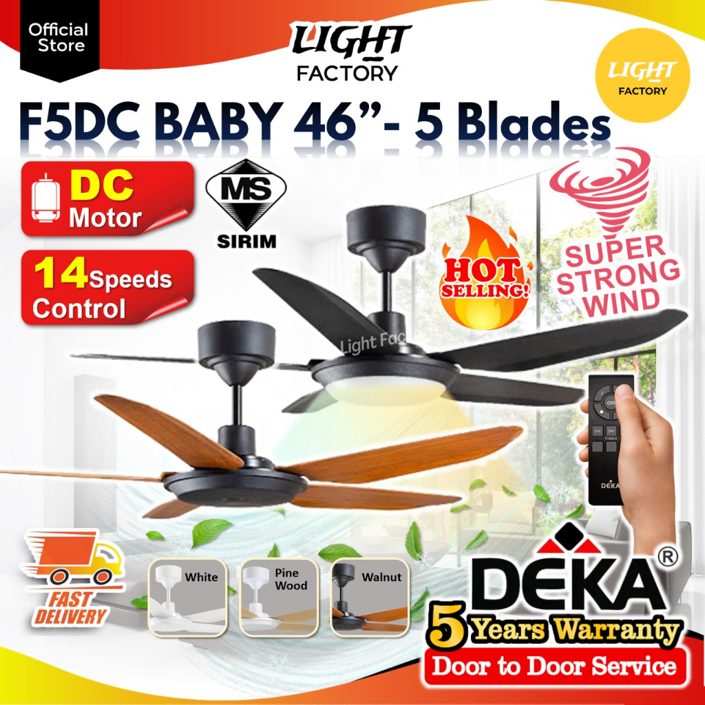 🔥HOT🔥DEKA BABYS DKR42 KRONOS F5DC Baby 46" ECO502 42" 5 Blades AC