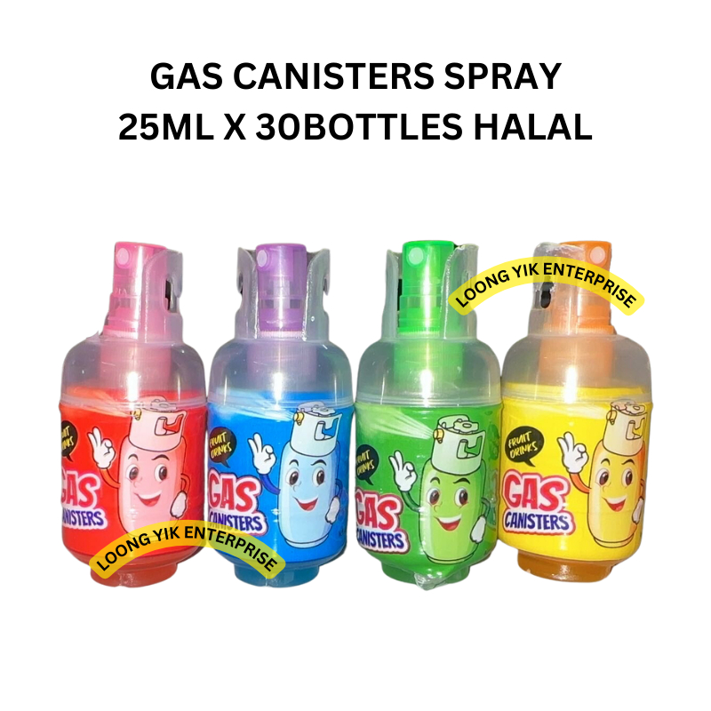 GAS CANISTERS SPRAY CANDY 25ML X 30BOTTLES HALAL Shopee Malaysia