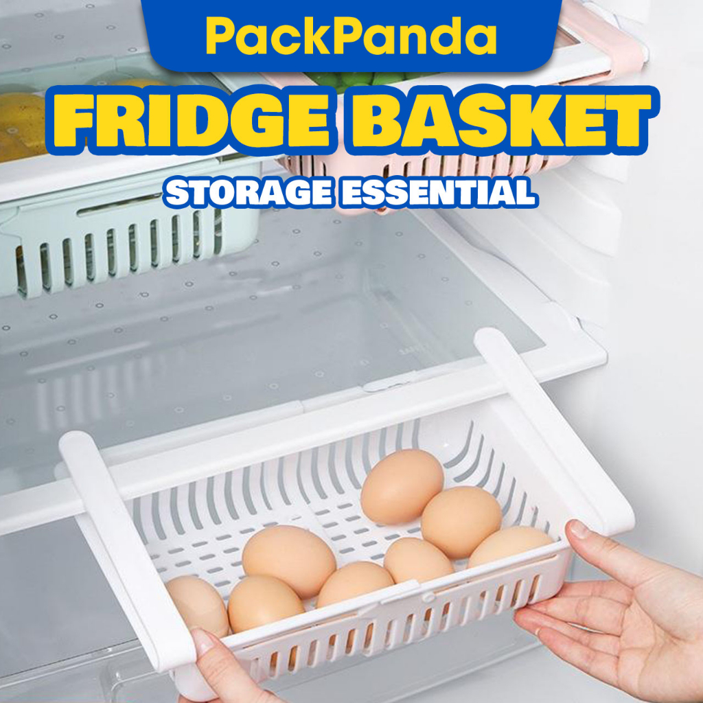 Adjustable Refrigerator Basket Fridge Storage Basket Stretchable Bakul
