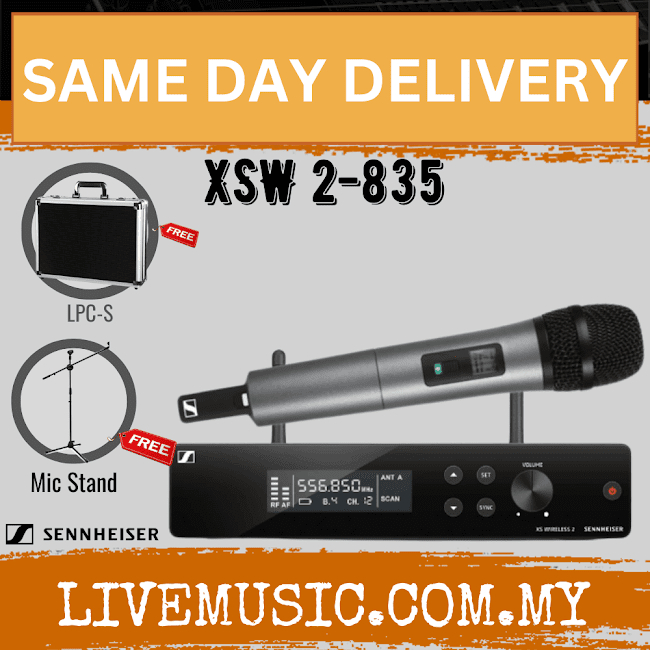 Sennheiser XSW 2835 Wireless Handheld Microphone System with/ LPCS