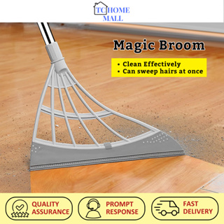 EVA Magic Broom Non-sticky Floor Wiper Telescopic Hand Push