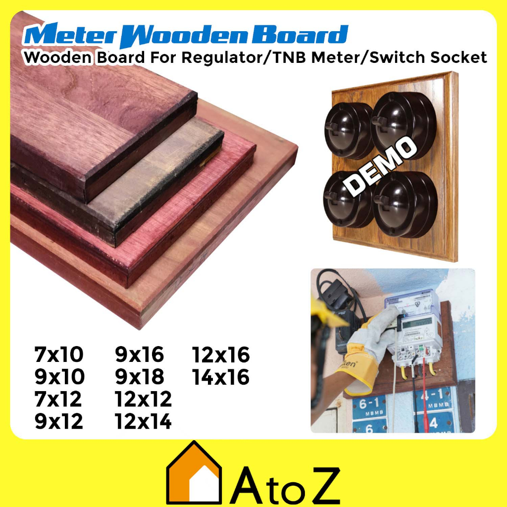 Meter Wood Board Wooden Board For Regulator / TNB Meter / Switch Socket ...