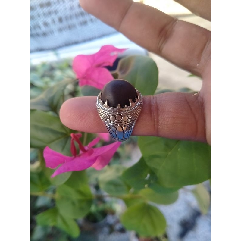 cincin teras pisang galo / bengala / gale ori color hitam pekat ...
