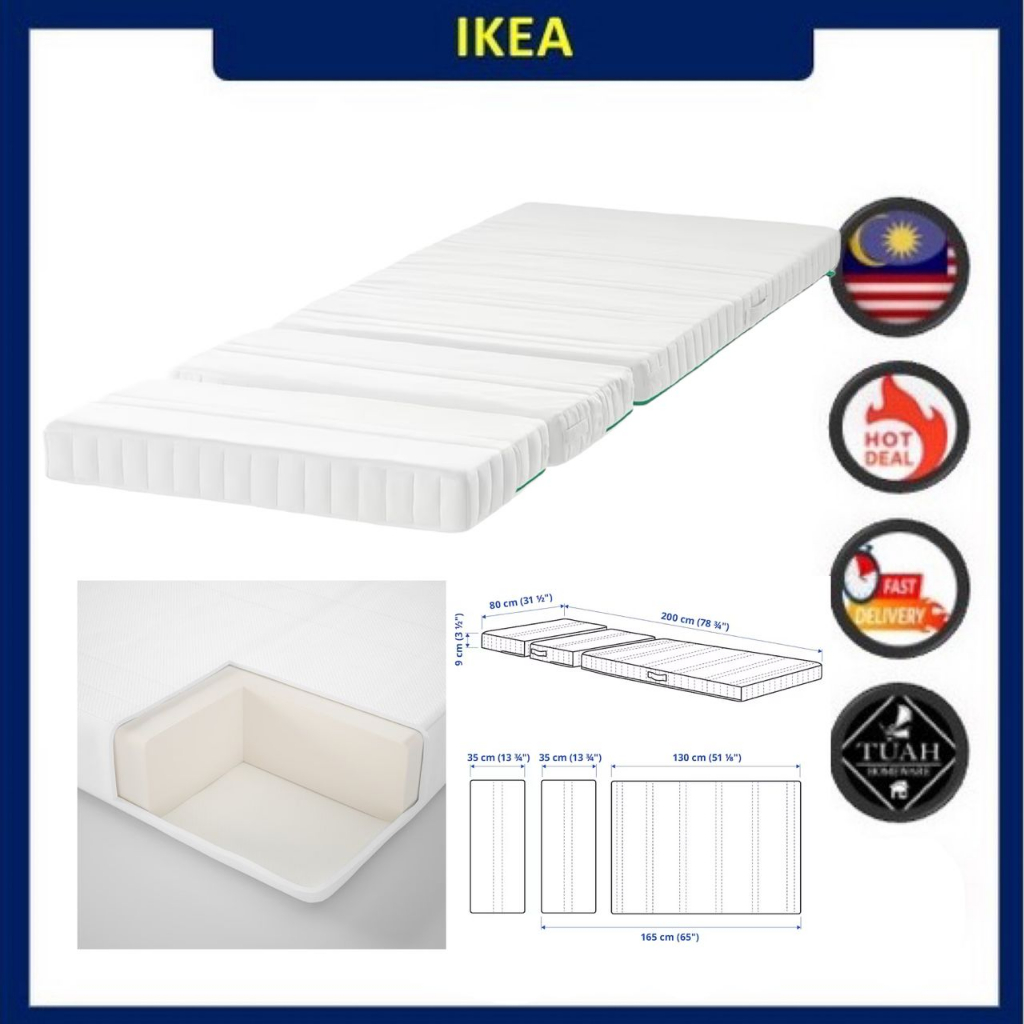 IKEA NATTSMYG Foam Mattress For Extendable Bed (80x200 cm) Shopee