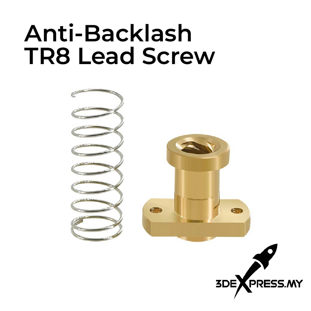 1PCS - T Open builds type anti-backlash T8 screw 8mm Nut Block pitch 2mm Lead 2mm/4mm/8mm