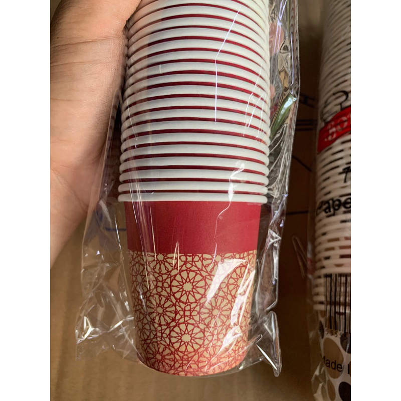 50pcs Disposable White Drink Paper Cup Cawan Kertascawan Air Panas 12oz8oz7oz6oz Shopee 5322