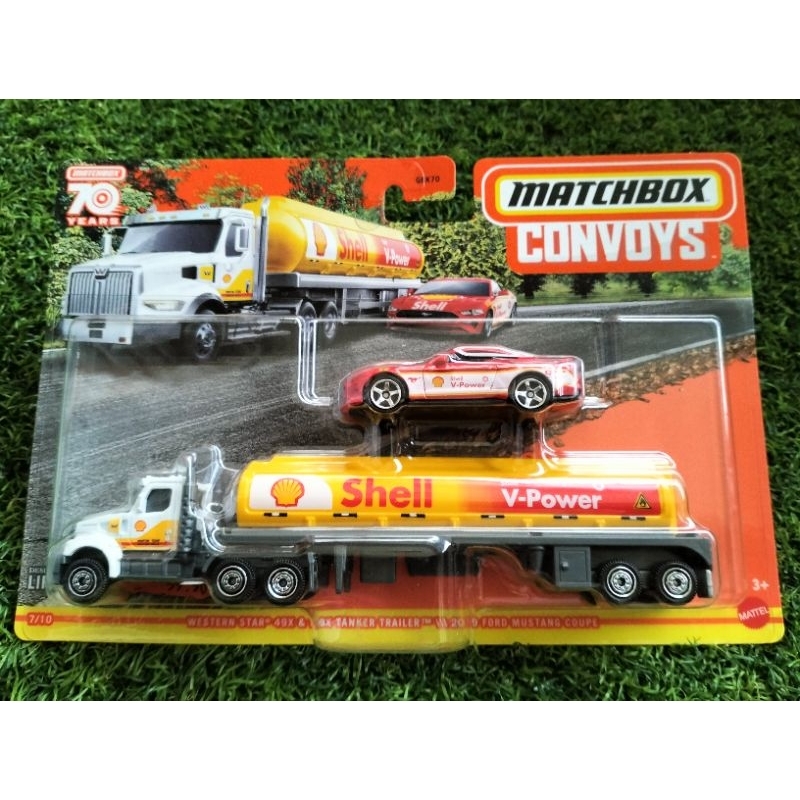 MATCHBOX CONVOYS WESTERN STAR 49X & MBX TANKER TRAILER SHELL V-POWER ...