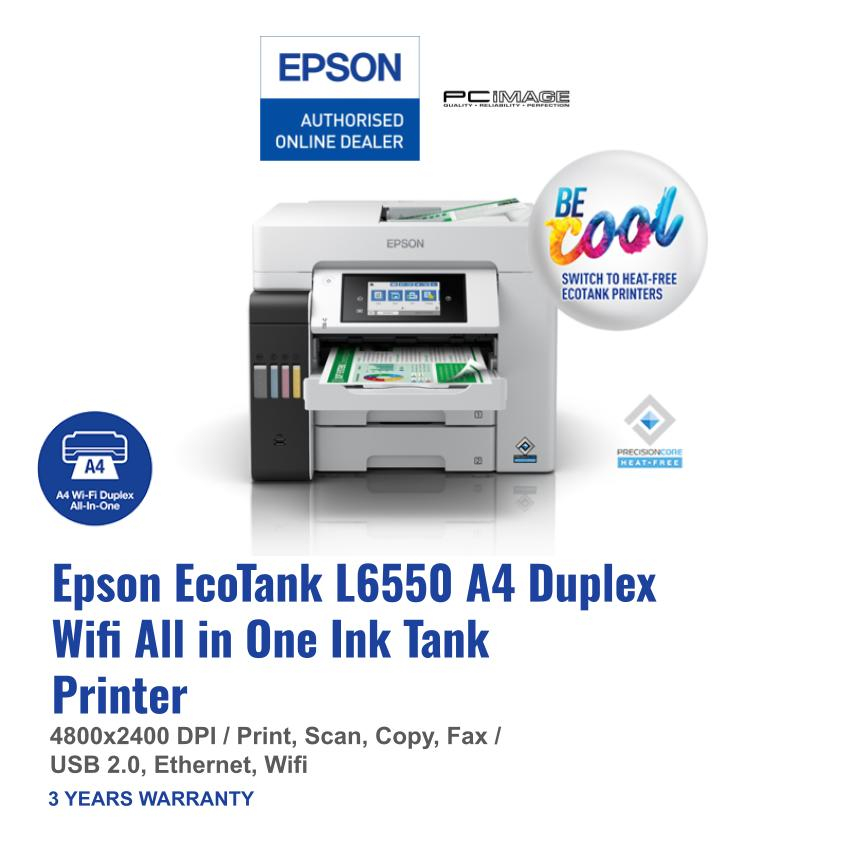 Epson Ecotank L6550 A4 Colour Wi Fi Duplex All In One Ink Tank Printer Shopee Malaysia 5935