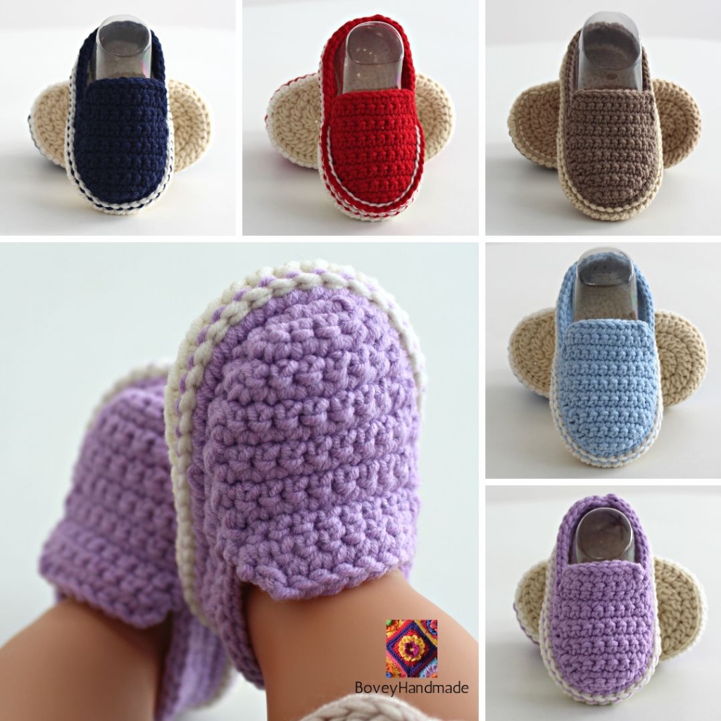 VANS Inspired Crochet Slip On Baby Shoes Handmade Baby Booties Kasut Kait Baby Gift Photo Props Shopee Malaysia