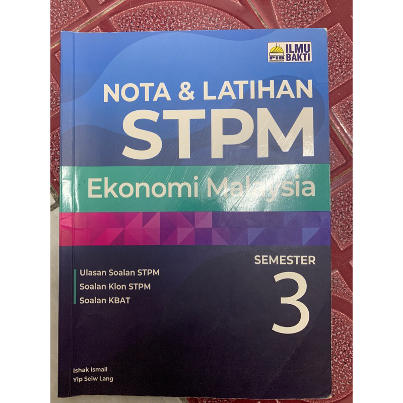 BUKU NOTA& LATIHAN EKONOMI MALAYSIA STPM SEMESTER 3 | Shopee Malaysia