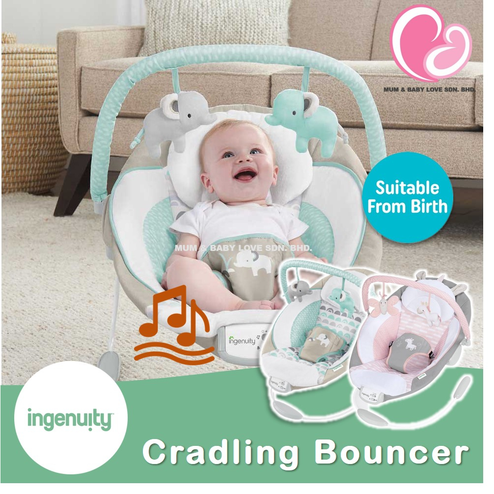 Ingenuity Cradling Bouncer Baby, Baby Bouncer Chair Shopee Malaysia