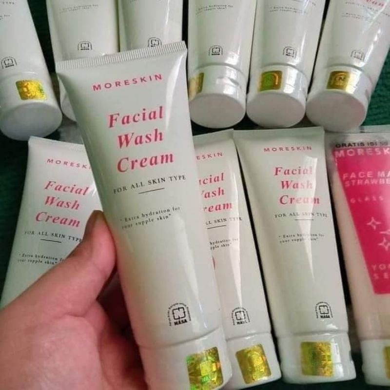 FACIAL WASH CREAM‼️ MORESKIN 💯 ORIGINAL Shopee Malaysia