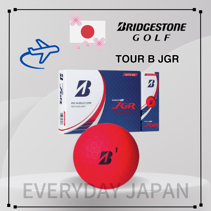 [2023 Model Made in JAPAN]BRIDGESTONE Golf Balls TOUR B JGR Matte Red