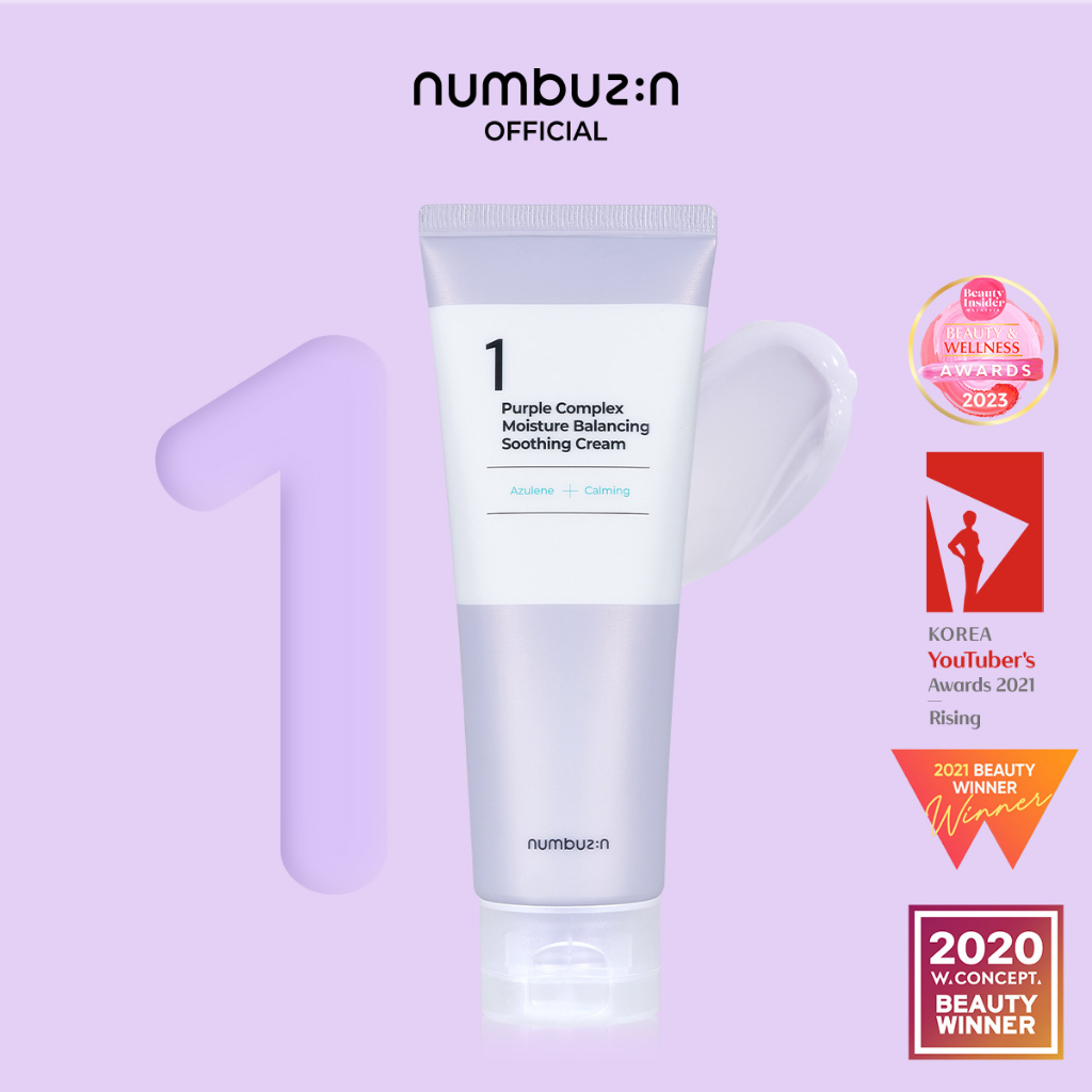 numbuzin No.1 Purple Complex Moisture Balancing Soothing Cream (100ml) Shopee Malaysia