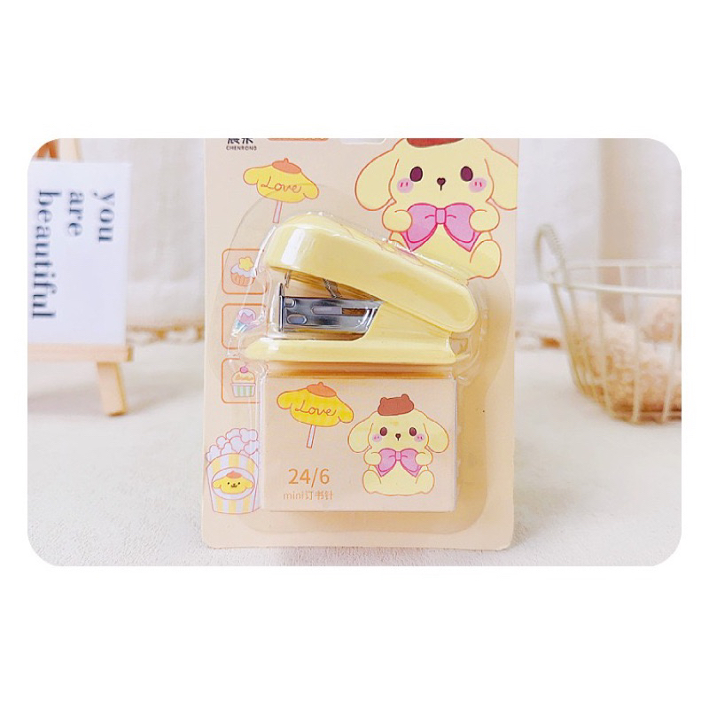 Sanrio melody kuromi kiki lala purin stapler fixing paper binding ...